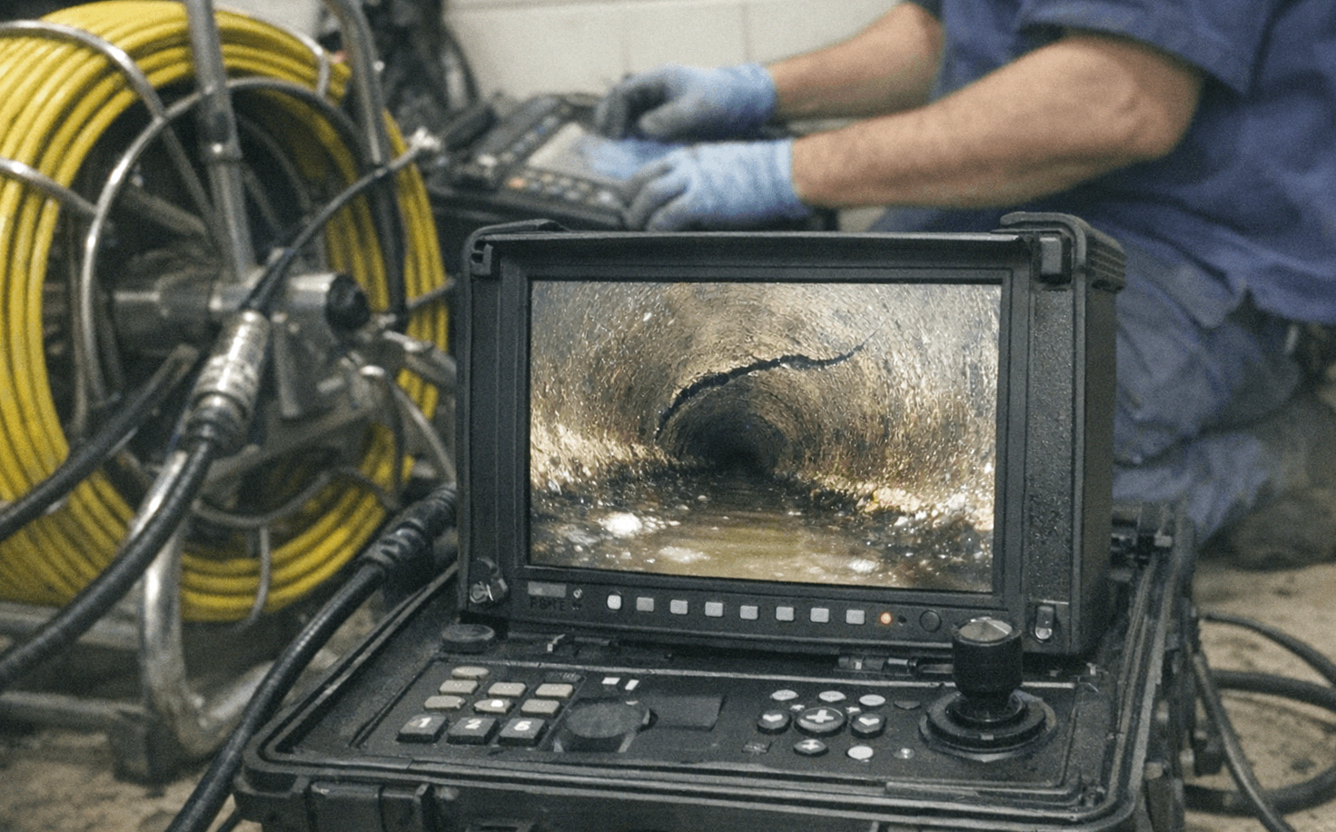 TV-Inspektionskamera im Einsatz
